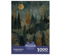 Jigsaw Puzzles 1000 Pieces for Adults Fantasy Enchanted Forest Under Moonlight Adult Puzzles Relax Games Analysis And Logic Stress Reduction Gifts 70x50cm/1000pcs