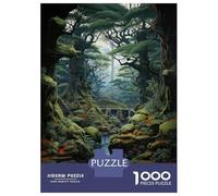 Jigsaw Puzzles 1000 Pieces for Adults Fantasy Forest Stream Adult Puzzles Relaxing Games But Fun And Humorous for Birthday, Chrismas 70x50cm/1000pcs