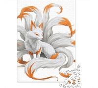Jigsaw Puzzles 1000 Pieces for Adults Fantasy Fox Art Print Adult Puzzles Relaxing Games Difficult Hard Deal As Gifts for The Whole Family 38x26cm/1000pcs