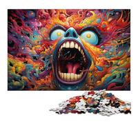 Jigsaw Puzzles 1000 Pieces for Adults Fantasy Monster Art Challenging Difficult Puzzle A Work of Art for Teens Age 14 Years Up 1000 PCS(75x50cm)