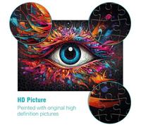 Jigsaw Puzzles 1000 Pieces for Adults Fantasy Phoenix Eyes puzzle wall decoration 26x38cm with Matching Poster and Trivia Sheet