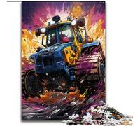 Jigsaw Puzzles 1000 Pieces for Adults Farming Tractor Puzzle Challenging DIY Art for Enthusiasts, for Relaxation (size : 50x75cm)