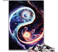 Jigsaw Puzzles 1000 Pieces for Adults Fire And Ice Yin And Yang Jigsaw Puzzles Made of cardboard,High-Difficulty Brain Teaser for Teenagers 1000pcs(26x38cm)
