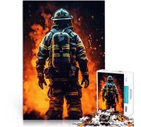 Jigsaw Puzzles 1000 Pieces for Adults Firefighter Cool Learning Educational Toys Family Games is ideal as gifts for the whole family 50x70cm