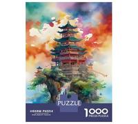 Jigsaw Puzzles 1000 Pieces for Adults Floating Island Jigsaws for Adults Family Games Stress Reliever Stress Reduction Gifts 52x38cm/1000pcs