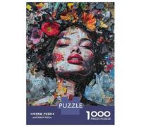 Jigsaw Puzzles 1000 Pieces for Adults Floral Collage Artwork Puzzle for Adults Hands-on Game Improve Memory Deal As Gifts for The Whole Family 52x38cm/1000pcs