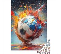 Jigsaw Puzzles 1000 Pieces for Adults Football Puzzle for Adults Paper Board Puzzles Family Decoration 1000pcs (38x26cm)