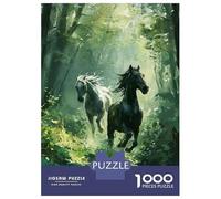 Jigsaw Puzzles 1000 Pieces for Adults Forest Galloping Duo Adult Puzzles Toy Wall Decor But Fun And Humorous Help The Brain Exercise 52x38cm/1000pcs