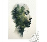 Jigsaw Puzzles 1000 Pieces for Adults Forest in Her Hair Puzzle for Adults Family Game Improve Memory Unique Birthday And Gifts 38x26cm/1000pcs