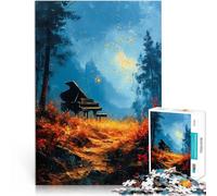 Jigsaw Puzzles 1000 Pieces for Adults Forest Piano Nature Herausforderndes Spiel Künstlersammlung, Bildende Kunst50x70cm