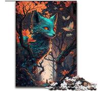 Jigsaw Puzzles 1000 Pieces for Adults Fox Supernatural Forces Puzzle Home Activity for Holidays, Birthdays, And Family Game Nights (size : 26x38cm)