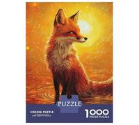 Jigsaw Puzzles 1000 Pieces for Adults Fox Wall Art Print-5 Puzzle for Adults Hands-on Game Improve Memory Deal As Gifts for The Whole Family 38x26cm/1000pcs