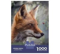 Jigsaw Puzzles 1000 Pieces for Adults Fox Watching A Ladybug Jigsaws for Adults Fun Games Stress Reliever Help The Brain Exercise 70x50cm/1000pcs