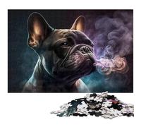 Jigsaw Puzzles 1000 Pieces for Adults French Bulldog Nebula Puzzles for Adults Brain Teaser Game for Teenagers, Perfect 26X38CM/10.23x14.96inch