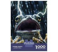 Jigsaw Puzzles 1000 Pieces for Adults Frog Lightning Adult Puzzles Toy Wall Decor But Fun And Humorous Help The Brain Exercise 52x38cm/1000pcs
