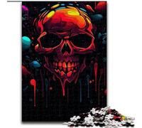Jigsaw Puzzles 1000 Pieces for Adults Funky Dark Skull Puzzle for Teenagers, Family Game Night, Brain-Challenging Gift Idea (size : 26x38cm)