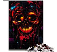Jigsaw Puzzles 1000 Pieces for Adults Funky Dark Skull Puzzle Perfect for Teenagers & Family Fun, for Birthdays (size : 26x38cm)