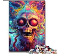 Jigsaw Puzzles 1000 Pieces for Adults Funky Skull Jigsaw Challenging Brain Teaser, Family Activity, Home Decor, (size : 50x75cm)