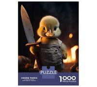 Jigsaw Puzzles 1000 Pieces for Adults Funny Butcher Killer Duck Jigsaw for Adults Anti-Stress Toys Birthday Present Stress Reduction Gifts 52x38cm/1000pcs