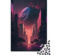 Jigsaw Puzzles 1000 Pieces for Adults | Futuristic_City_Building Puzzles | 1000 Piece Jigsaw Educational Games Home Decoration Puzzle 1000pcs (75x50cm)