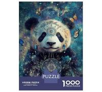 Jigsaw Puzzles 1000 Pieces for Adults Galactic Panda Dreamcatcher Teenager Puzzles Family Game Difficult Challenge Stress Reduction Gifts 38x26cm/1000pcs