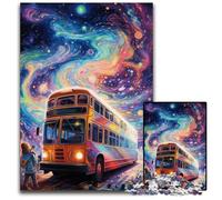 Jigsaw Puzzles 1000 Pieces for Adults Galaxy Bus cardboard Jigsaw Puzzles Brain Challenge Game for Teenagers & Family Interaction 26X38CM/10.23x14.96inch