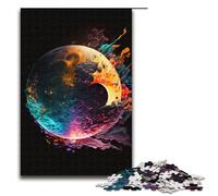 Jigsaw Puzzles 1000 Pieces for Adults Galaxy Planets Educational Puzzle Family Game Unique Challenge Game Size 50x75cm