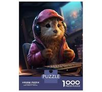 Jigsaw Puzzles 1000 Pieces for Adults Gamer Rabbit Puzzle for Adults Family Game Wall Decoration for Birthday, Chrismas 70x50cm/1000pcs
