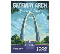 Jigsaw Puzzles 1000 Pieces for Adults Gateway Arch National Park Jigsaws for Adults Fun Games A Work of Art Deal As Gifts for The Whole Family 38x26cm/1000pcs