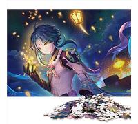 Jigsaw Puzzles 1000 Pieces for Adults Genshin Impact Xiao Puzzle for Adults Cardboard puzzles Educational Game for Adult Child （Size 26x38cm）