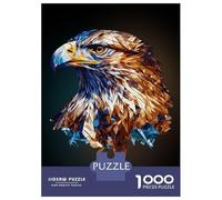 Jigsaw Puzzles 1000 Pieces for Adults Geometric Bald Eagle Art Puzzle for Adults Toy Wall Decor Hand Speed Race Stress Reduction Gifts 52x38cm/1000pcs