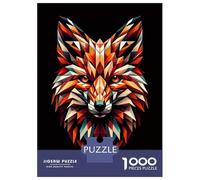Jigsaw Puzzles 1000 Pieces for Adults Geometric Fox Adult Jigsaw Puzzle DIY Toys Birthday Present Stress Reduction Gifts 52x38cm/1000pcs