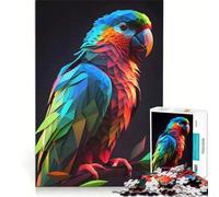 Jigsaw Puzzles 1000 Pieces for Adults Geometric Parrot, Educational Toy, Tough Challenge, Artists Collection, Fine Art 50x75cm