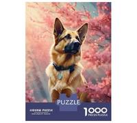 Jigsaw Puzzles 1000 Pieces for Adults German Shepherd Cherrytree Jigsaw Puzzle DIY Toys But Fun And Humorous Deal As Gifts for The Whole Family 52x38cm/1000pcs