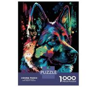 Jigsaw Puzzles 1000 Pieces for Adults German Shepherd Style 3 Puzzle for Adults Hands-on Game Improve Memory Deal As Gifts for The Whole Family 38x26cm/1000pcs