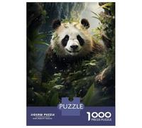 Jigsaw Puzzles 1000 Pieces for Adults Giant Panda in The Rainforest Jigsaws for Adults Relax Games Improve Memory Stress Reduction Gifts 38x26cm/1000pcs