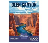 Jigsaw Puzzles 1000 Pieces for Adults Glen Canyon Puzzles for Adults DIY Toys Home Decoration Help The Brain Exercise 52x38cm/1000pcs