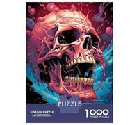 Jigsaw Puzzles 1000 Pieces for Adults Glow in The Dark Skull Adult Puzzles Relaxing Games Difficult Hard Deal As Gifts for The Whole Family 70x50cm/1000pcs