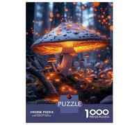 Jigsaw Puzzles 1000 Pieces for Adults Glowing Mushroom Forest Jigsaw for Adults Family Games A Work of Art Help The Brain Exercise 70x50cm/1000pcs