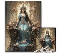 Jigsaw Puzzles 1000 Pieces for Adults Goddess Minerva in Rose Garden Challenging Puzzles for Teenagers Teens Ideal Birthday 1000 PCS(38x26cm)