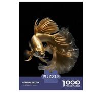Jigsaw Puzzles 1000 Pieces for Adults Gold Betta Fish Jigsaw for Adults Anti-Stress Toys Birthday Present Stress Reduction Gifts 70x50cm/1000pcs