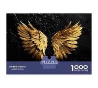 Jigsaw Puzzles 1000 Pieces for Adults Golden Angel Wings Jigsaw Puzzle DIY Toys But Fun And Humorous Deal As Gifts for The Whole Family 38x26cm/1000pcs