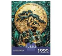Jigsaw Puzzles 1000 Pieces for Adults Golden Cascade Kintsugi Adult Jigsaw Relax Games Difficult Challenge Help The Brain Exercise 70x50cm/1000pcs