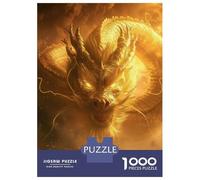 Jigsaw Puzzles 1000 Pieces for Adults Golden Chinese Dragon Puzzle for Adults Hands-on Game Improve Memory Deal As Gifts for The Whole Family 38x26cm/1000pcs