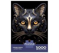 Jigsaw Puzzles 1000 Pieces for Adults Golden Egypt God Cat Jigsaw Puzzle DIY Toys But Fun And Humorous Deal As Gifts for The Whole Family 52x38cm/1000pcs