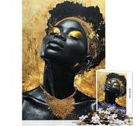 Jigsaw Puzzles 1000 Pieces for Adults Golden Elegance Educational Games Improve Memory Anti-Stress Toys Enhance Love between Couples (38X26cm)