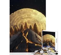 Jigsaw Puzzles 1000 Pieces for Adults Golden Moon Mountain Educational Games Difficult Challenge Toy Wall Decor for Birthday, Chrismas (50x75cm)