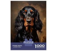 Jigsaw Puzzles 1000 Pieces for Adults Gordon Setter Dog Jigsaw Puzzle DIY Toys But Fun And Humorous Deal As Gifts for The Whole Family 38x26cm/1000pcs
