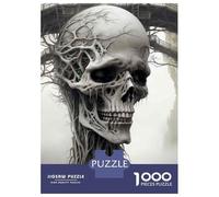 Jigsaw Puzzles 1000 Pieces for Adults Gothic Skull Artwork Jigsaws for Adults Relax Games Improve Memory Stress Reduction Gifts 52x38cm/1000pcs