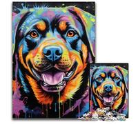 Jigsaw Puzzles 1000 Pieces for Adults Graffiti Painting Shark Jigsaw Puzzles for Adults Gift for Men And Women, Daily & Special Occasion 26X38CM/10.23x14.96inch